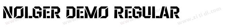 Nolger Demo Regular字体转换 Nolger Demo Regular字体转换
